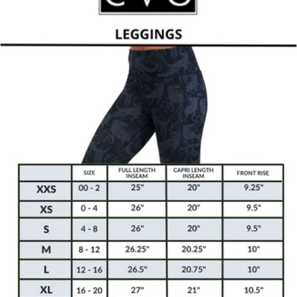 Constantly Varied Gear Skull Print Capri Leggings - Black and Gray XXL - Picture 3 of 3